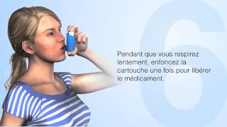 Comment utiliser un inhalateurdoseur correctement [upl. by Arimak911]