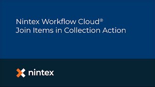 Nintex Workflow Cloud Join Items in Collection Action [upl. by Coray]