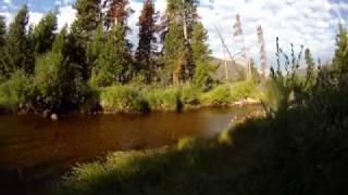 Rocky Mountain National Park  fishing on a windy September morning [upl. by Llorre249]