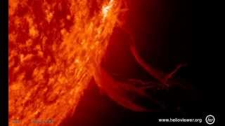 Solar flare  Filament eruption at southwest of the Sun  NASA images of Aug 27 2012  Video Vax [upl. by Balbinder455]