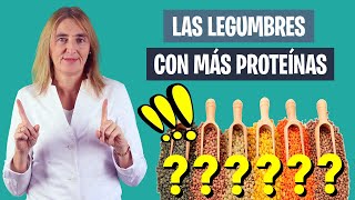 ESTAS SON las LEGUMBRES con MÁS PROTEÍNAS  Proteínas de origen vegetal  Nutrición deportiva [upl. by Gaskill]