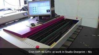 Cron UV CTP CTcP UVP4632FI at work in Studio Overprint  Nis [upl. by Sueahccaz]