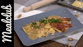 RicottaParmesanRavioli mit WalnussSpeckSoße I Pasta Selbermachen I MealClub [upl. by Evadne]