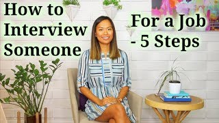 How to Interview Someone  How to Recruit a Good Job Candidate 4 of 5 [upl. by Ainegue]