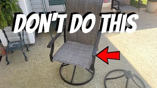 How to easily assemble a swivel chair for patio [upl. by Elias75]