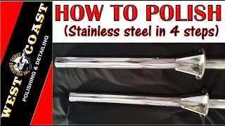 HOW TO POLISH STAINLESS STEEL PART 1 [upl. by Tesler]