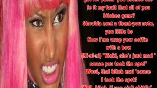 Nicki Minaj Roman Revenge Verse ONLY Lyrics [upl. by Rodolph]