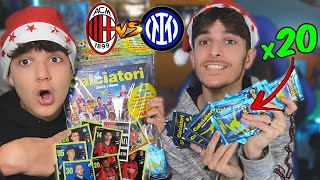 MILAN vs INTER  SFIDA con 20 BUSTINE CALCIATORI PANINI 2024 [upl. by Che759]