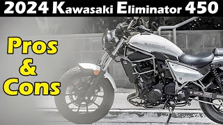 Kawasaki Eliminator 450 Pros and Cons  Cruiser Motorcycle 2024  Pronoy The Bike Lover [upl. by Anaitit404]