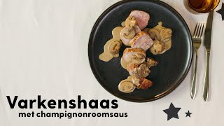 Varkenshaas bakken met champignonsaus  Allerhande [upl. by Ultun]