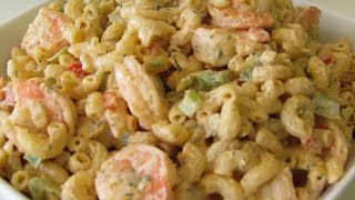 How to make Seafood Salad  Shrimp Macaroni Salad [upl. by Bluma84]