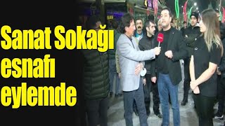 Sanat Sokağı esnafı eylemde  Ulusal Kanal Diyarbakır Temsilcisi Ekrem Demir aktardı [upl. by Yrannav]