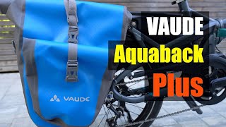 Vaude Aquaback Plus Fahrradtasche mit extra Außenfach [upl. by Lexie883]