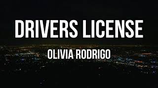 Olivia Rodrigo  drivers license Clean  Lyrics [upl. by Barnabe]