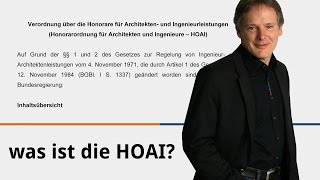 Was ist die HOAI [upl. by Esened]