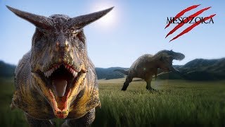 Mesozoica  Jurassic Park Simulator  Dakotaraptor Tyrannosaurs and Carnos OH MY [upl. by Iver]