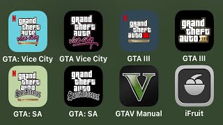 GTA Mobile iPadGTA Vice City Definitive EditionGTA 3Grand Theft Auto San AndreasGTA V Manual [upl. by Ursas151]