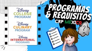 ¿Cuáles son los programas y requisitos para trabajar en Disney  Disney CRP México 20232024 [upl. by Seth287]