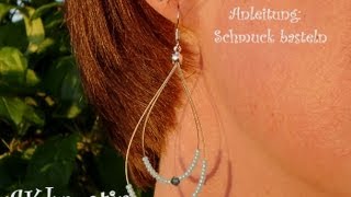 Schmuck selber machen OHRRINGE stylisch und modern [upl. by Ortiz]