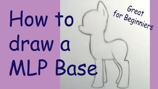 How to draw a My little Pony basic [upl. by Oalsinatse]