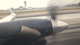 Great Lakes Beech1900D Engine View LAXVIS Pt24 [upl. by Aihseken]