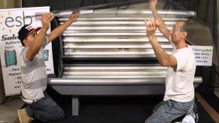 ESB Tanning Bed Canopy Acrylic Removal and ReInstallation  Front Method [upl. by Nadda188]