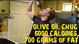 One Man One Bottle of Olive Oil 6000 Calories VIEWER DISCRETION ADVISED  Furious Pete [upl. by Aietal327]