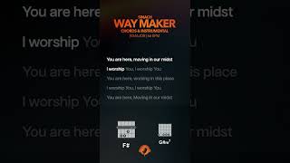 Sinach – Way Maker Chords and Instrumental [upl. by Ecar59]