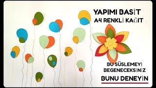 23NİSAN EN BASİT SÜSLEME ÇOCUK BAYRAMI KAĞITTAN SÜSLEME [upl. by Ytirev477]