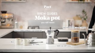 How to make coffee with a moka pot  Moka Pot Guide  Pact Coffee [upl. by Fonville]