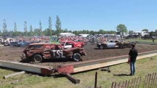 boissevain demo derby feature heat 2016 [upl. by Ttennej326]