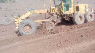 how to control level in hilly area road by grader [upl. by Yamauchi]