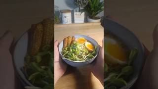 Late Night Vegetarian Ramen  cooking satisfying asmr ramen vegetarian shorts [upl. by Dyanna]