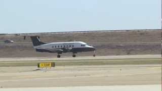 Great Lakes Beech1900D Wing View VISLAX Pt12 [upl. by Hpseoj]