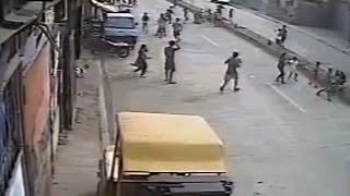 WATCH CCTV catches earthquake in Cebu City [upl. by Attennot965]