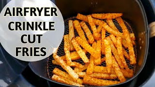 Airfryer Crinkle Cut Fries  Potato Masala Fries  Airfryer Recipes  How to make Crinkle Cut Fries [upl. by Nnilsia]