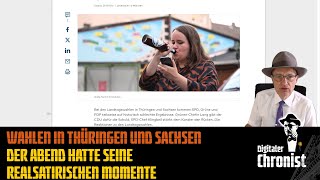 Wahlen in Thüringen und Sachsen  Der Abend hatte seine realsatirischen Momente [upl. by Nirac684]