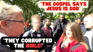 Unitarian Christian and Muslim vs Trinitarians  Speakers Corner  HD [upl. by Jonette]