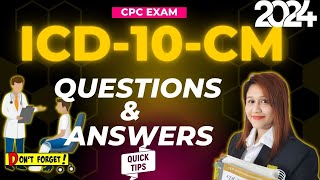 ICD 10 CM Questions and Answers  Medical Coding [upl. by Nivonod]