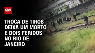 Troca de tiros deixa um morto e dois feridos no Rio de Janeiro  LIVE CNN [upl. by Enidan114]