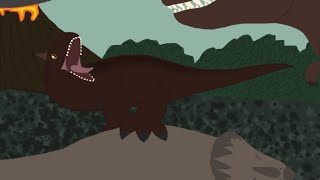 Jurassic World 2 Carnotaurus vs Sinoceratops animated [upl. by Grega]