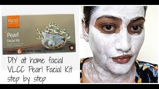 DIY Facial at Home VLCC Pearl Facial Kit Step By Step [upl. by Yartnod303]