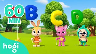 Lets Pop The Alphabet Balloon  ABC Song  More Nursery Rhymes amp Kids Songs  Hogi Pinkfong [upl. by Mcclimans]