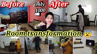 Only 1000 Mai Room makeover😱 room makeover under budget🔥room transformation only in 1000 [upl. by Eyahs]