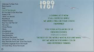 Taylor Swift 1989 Taylors Version ALBUM Playlist with Lyrics [upl. by Ahsiak101]