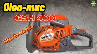 Oleo mac gsh 400 after 1 year  How to service chainsaw chainsaw [upl. by Fauver413]