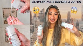 NEW Olaplex No 8 Before amp After  Review  Colored Hair [upl. by Aivon]