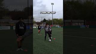 How to receive the ball on the half turn 🗣️ thehonestfootballcoach [upl. by Belia]