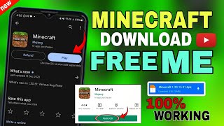 🤫How To Download Minecraft For Free  Minecraft free mai kaise download karein mobile [upl. by Oina]