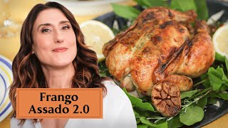 Frango assado com pele crocante e carne suculenta Vem ver [upl. by Danita]